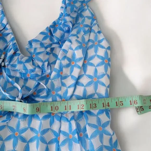 Beachy Lilly Pulitzer Y2K baby doll silk dress sea star dress size 2 - Picture 8 of 13